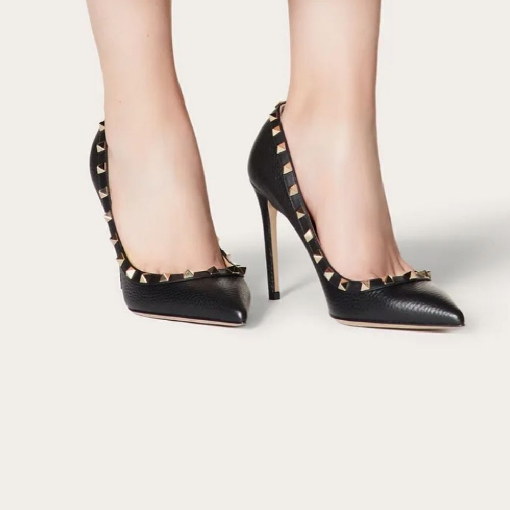 FOREVER 21 ROCKTUD POINTED TOE WOMEN"S STILETTOS PUMP